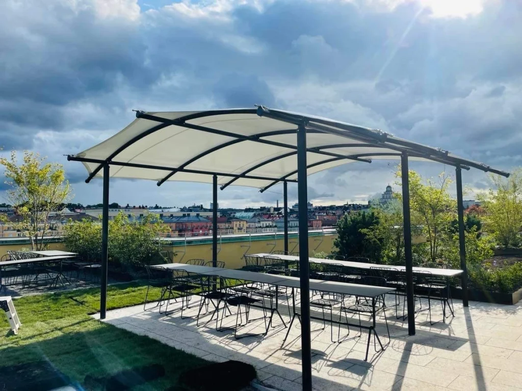 Roof Bar Shade Structure